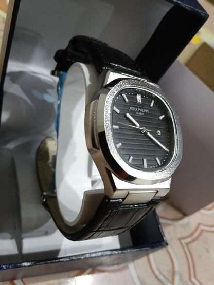 Leather strap with elegant dial | Inspired by Patek Philippe