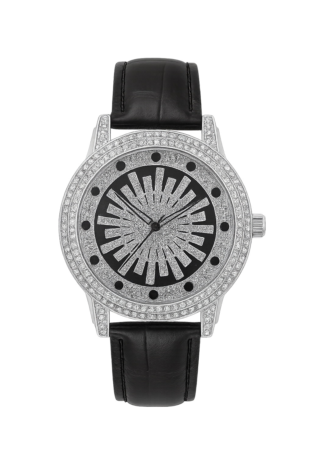 Diamond Dial Strap Watch | Shine with Every Second