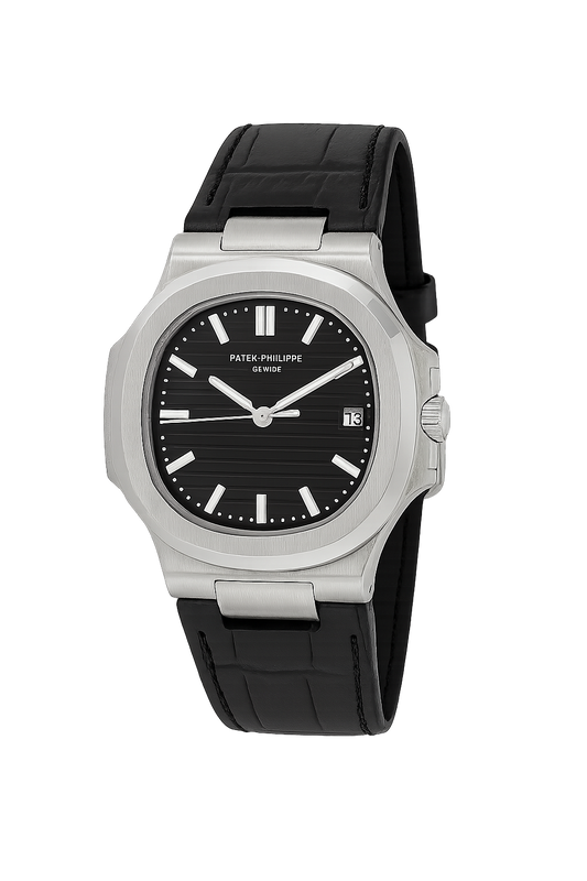 Leather strap with elegant dial | Inspired by Patek Philippe