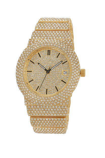 Diamond Variant Luxury Watch with rose golde base | unisex wrist watch