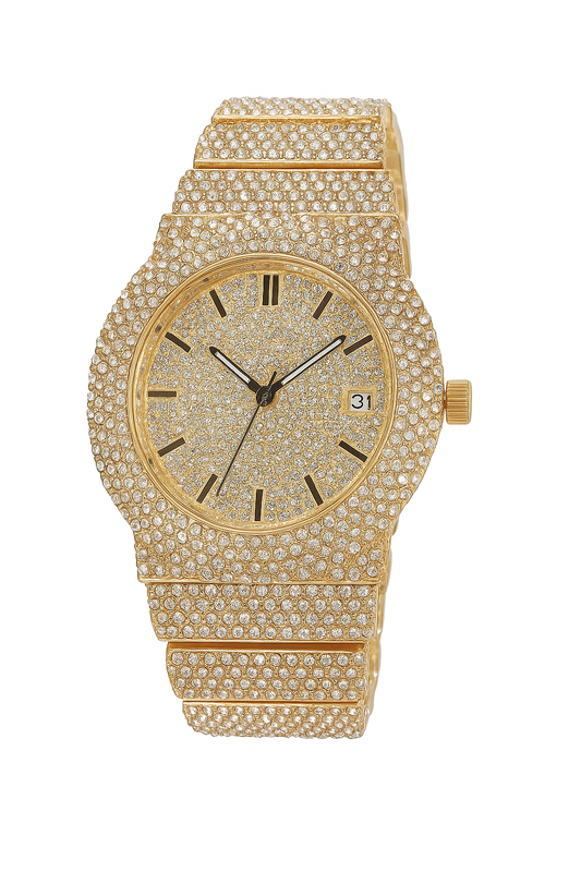 Diamond Variant Luxury Watch with rose golde base | unisex wrist watch