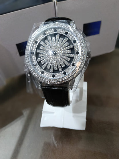 Diamond Dial Strap Watch | Shine with Every Second