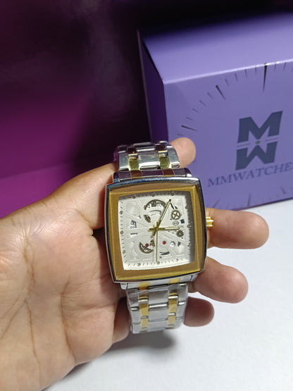Royal Edge Square Chain Watch