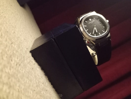 Leather strap with elegant dial | Inspired by Patek Philippe